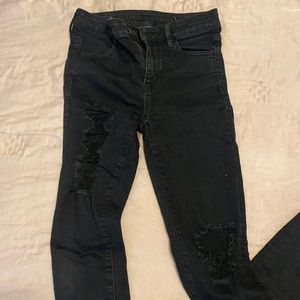 American eagle black high-rise jegging